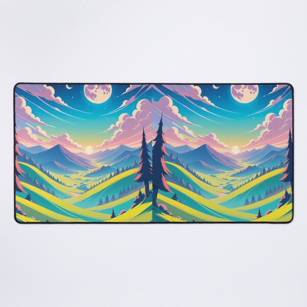 Item preview, Nature Anime Vibes Futuristic Vibrant Scenes Dynamic Elements designed and sold by ART ATTACK ZONE.