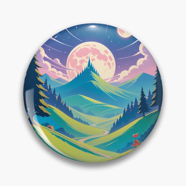 Item preview, Woods Anime Vibes Futuristic Vibrant Scenes Dynamic Elements designed and sold by ART ATTACK ZONE.