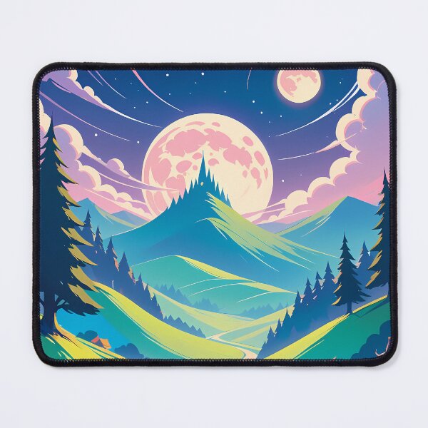 Item preview, Woods Anime Vibes Futuristic Vibrant Scenes Dynamic Elements designed and sold by ART ATTACK ZONE.