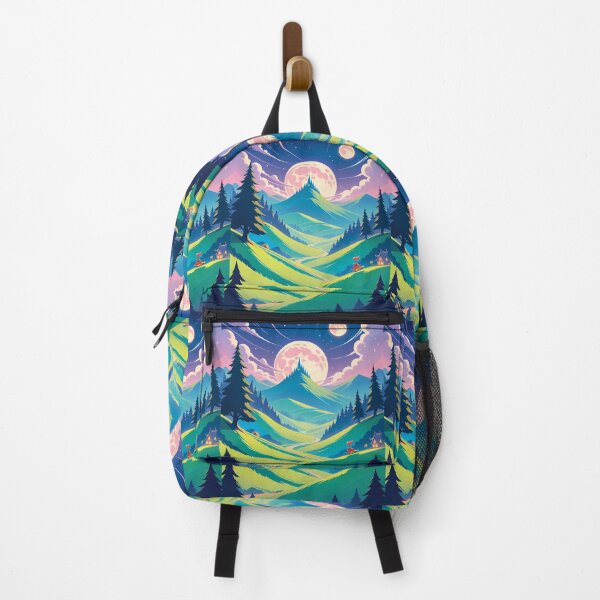 Item preview, Woods Anime Vibes Futuristic Vibrant Scenes Dynamic Elements designed and sold by ART ATTACK ZONE.
