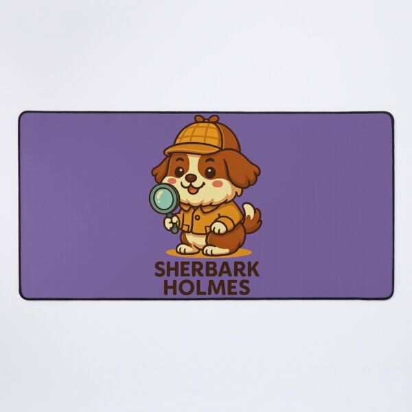 Item preview, Sherbark Holmes – Funny Detective Dog Cartoon Design designed and sold by Dezpro.