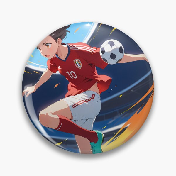 Item preview, Soccer Anime Vibes Futuristic Vibrant Scenes Dynamic Elements designed and sold by ART ATTACK ZONE.