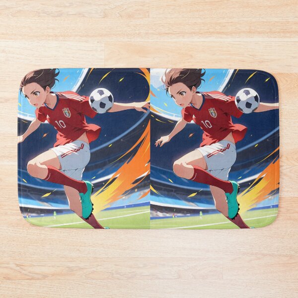Item preview, Soccer Anime Vibes Futuristic Vibrant Scenes Dynamic Elements designed and sold by ART ATTACK ZONE.