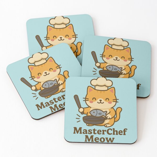 Item preview, MasterChef Meow – Funny Chef Cat Cartoon Design designed and sold by Dezpro.