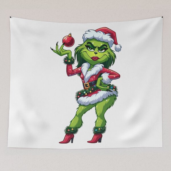 Item preview, Christmas Green Cartoon Retro Mischief designed and sold by ExcitingWright.