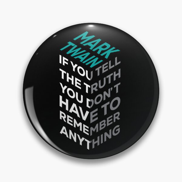Item preview, Mark Twain Honesty Quote – Isometric Typography Design designed and sold by simpledarkwavewisdom.