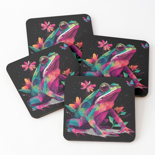 Item preview, Horned Toad Polygonal | Geometric Reptile Art | Vibrant Low Poly Style designed and sold by CrunchyGoats.