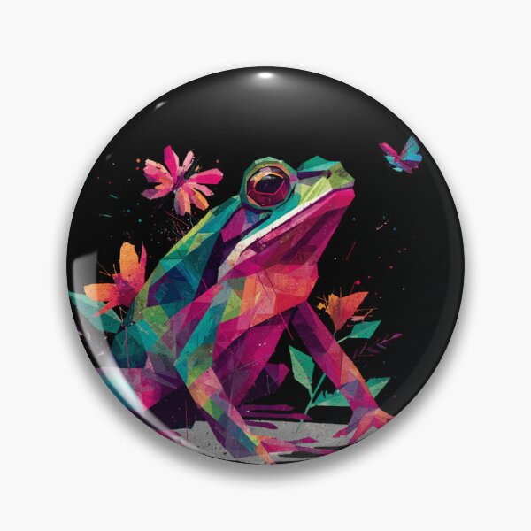 Item preview, Horned Toad Polygonal | Geometric Reptile Art | Vibrant Low Poly Style designed and sold by CrunchyGoats.