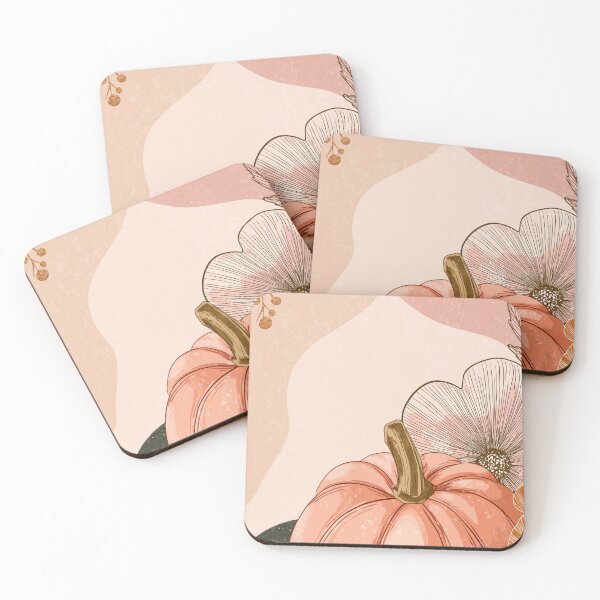 Item preview, Soft Pumpkin & Florals – Minimal Thanksgiving Card designed and sold by BennyPuppy.