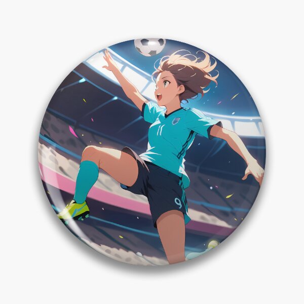 Item preview, Soccer Girl Vibes Futuristic Vibrant Scenes Dynamic Elements designed and sold by ART ATTACK ZONE.