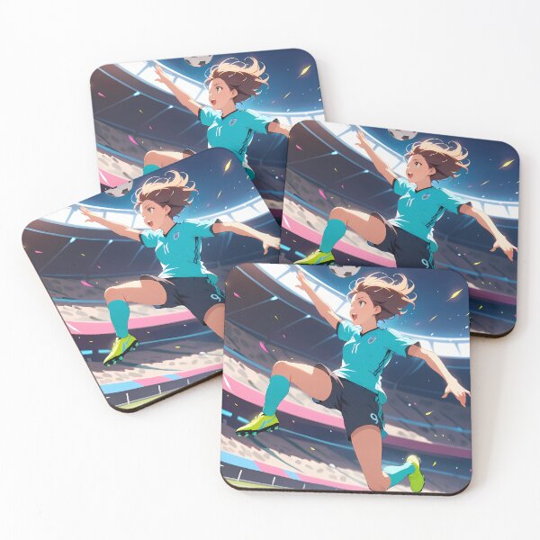 Item preview, Soccer Girl Vibes Futuristic Vibrant Scenes Dynamic Elements designed and sold by ART ATTACK ZONE.