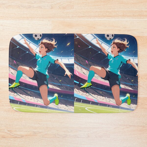 Item preview, Soccer Girl Vibes Futuristic Vibrant Scenes Dynamic Elements designed and sold by ART ATTACK ZONE.