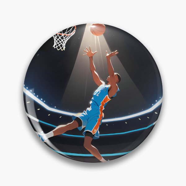 Item preview, Basketballs Anime Vibes Futuristic Vibrant Scenes Dynamic Elements designed and sold by ART ATTACK ZONE.