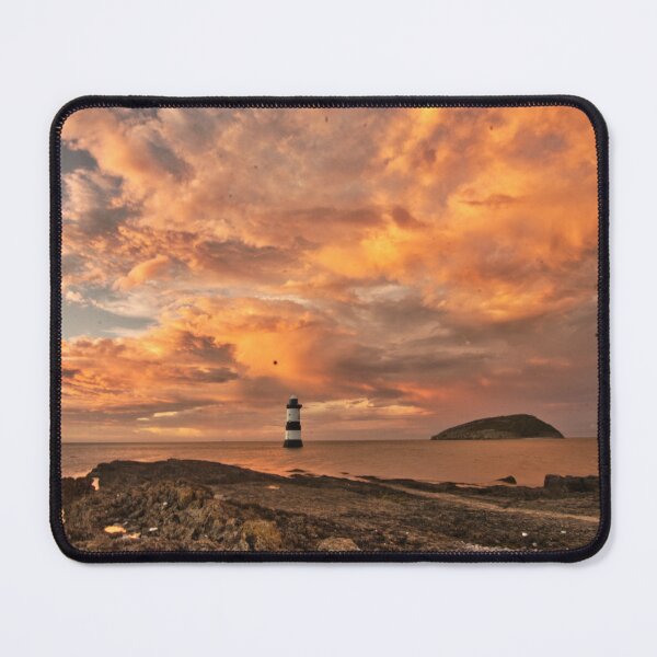 Item preview, Summer sunset Penmon Lighthouse designed and sold by Derren Jones.