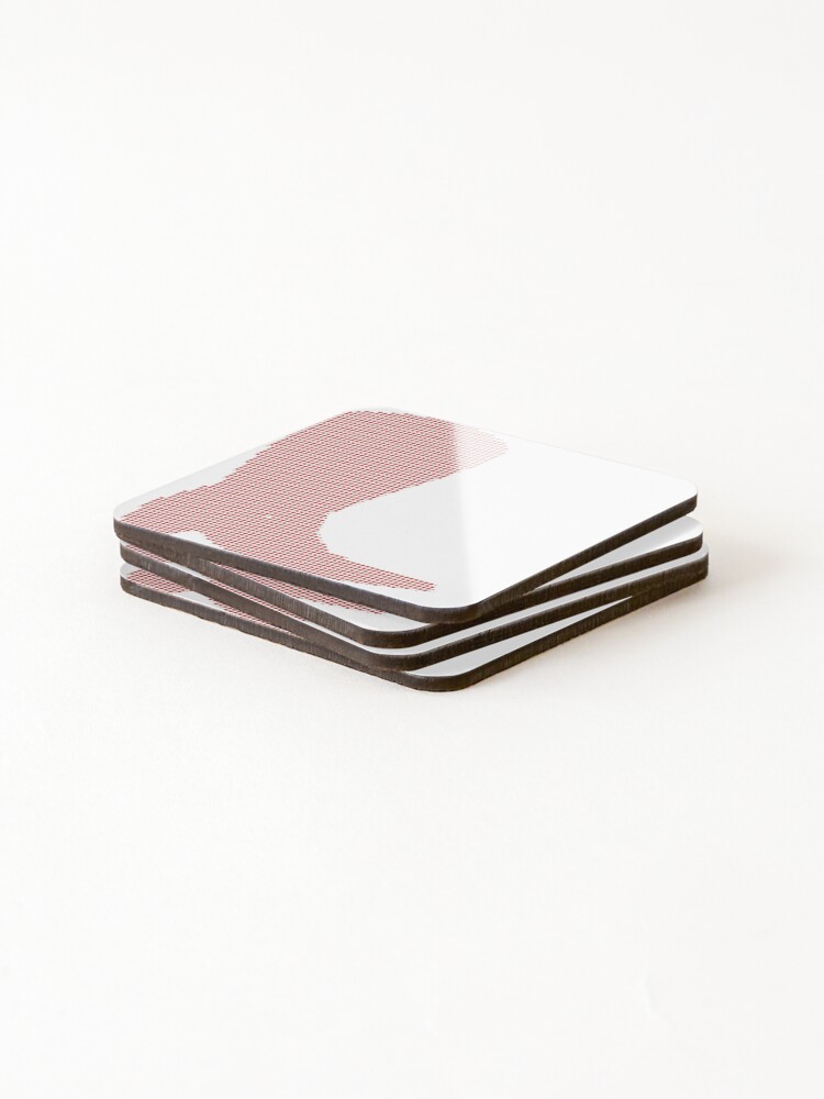Thumbnail 4 of 5, Coasters (Set of 4), Red Rhinestone  Cowboy Boot Color designed and sold by TheIconSmith.