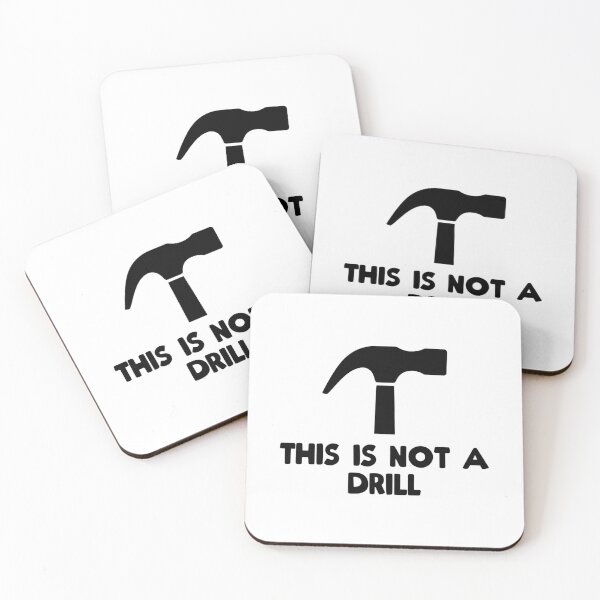 Item preview, Caution This Is Not A Drill Funny Handyman Pun Graphic designed and sold by SkeletonsDanger.