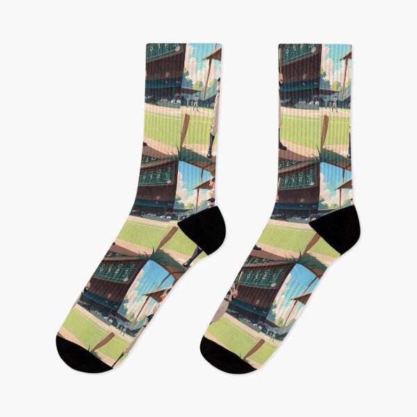 Item preview, Baseball Anime Vibes Futuristic Vibrant Scenes Dynamic Elements designed and sold by ART ATTACK ZONE.