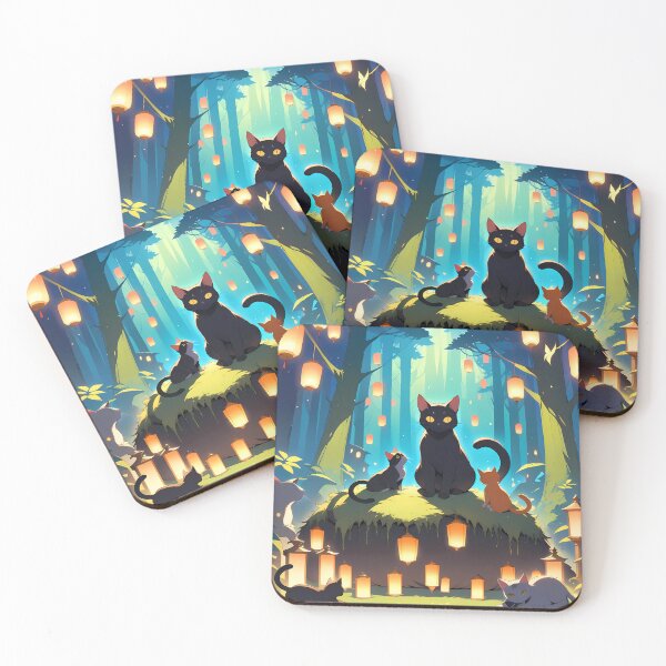 Item preview, Cats  Anime Vibes Futuristic Vibrant Scenes Dynamic Elements designed and sold by ART ATTACK ZONE.