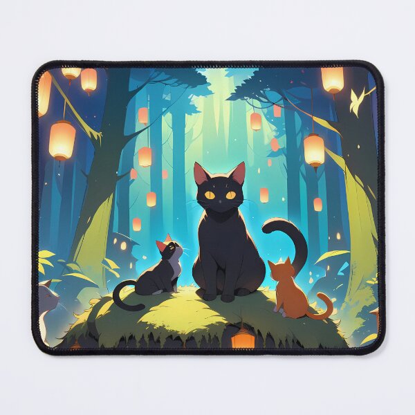 Item preview, Cats  Anime Vibes Futuristic Vibrant Scenes Dynamic Elements designed and sold by ART ATTACK ZONE.