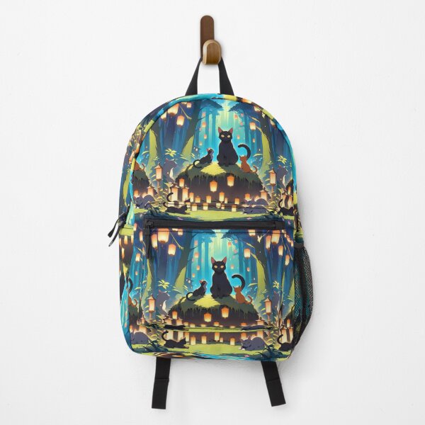 Item preview, Cats Anime Vibes Futuristic Vibrant Scenes Dynamic Elements designed and sold by ART ATTACK ZONE.