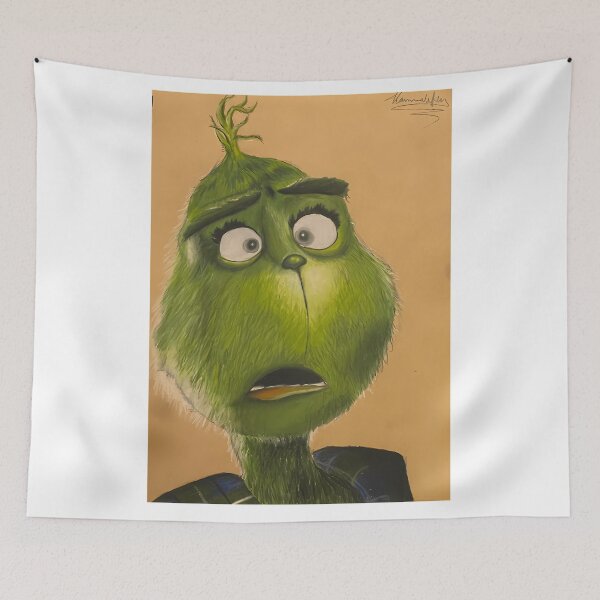 Item preview, Cartoon Mischief Green Retro Christmas designed and sold by ExcitingWright.