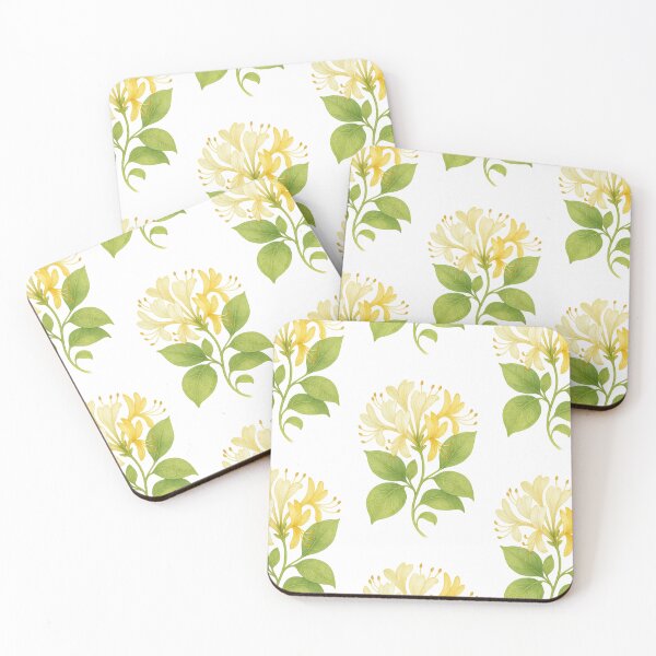 Item preview, Honeysuckle June Flower Artwork designed and sold by BrushAndBreathe.