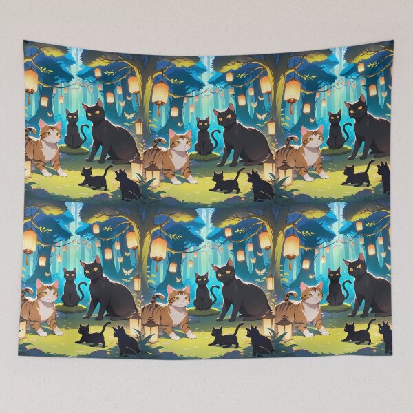 Item preview, Cat Anime Vibes Futuristic Vibrant Scenes Dynamic Elements designed and sold by ART ATTACK ZONE.