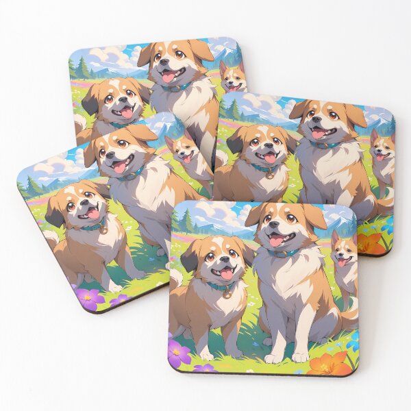 Item preview, Dog Anime Vibes Futuristic Vibrant Scenes Dynamic Elements designed and sold by ART ATTACK ZONE.