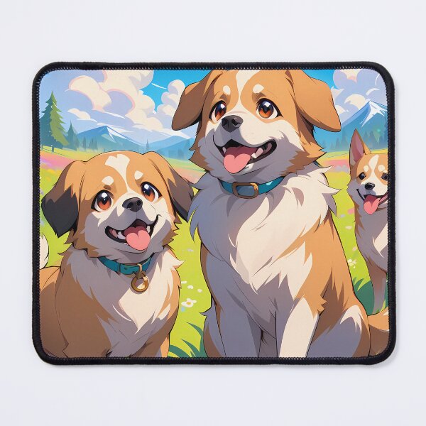 Item preview, Dog Anime Vibes Futuristic Vibrant Scenes Dynamic Elements designed and sold by ART ATTACK ZONE.