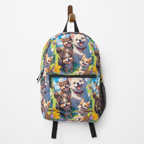 Item preview, Dogs Anime Vibes Futuristic Vibrant Scenes Dynamic Elements designed and sold by ART ATTACK ZONE.