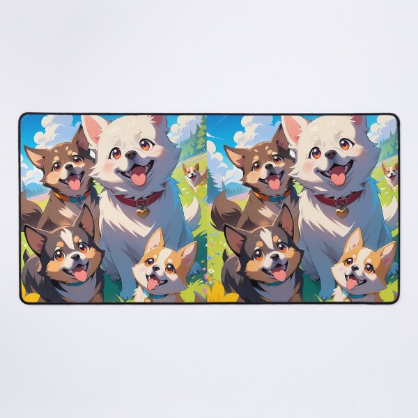 Item preview, Dogs Anime Vibes Futuristic Vibrant Scenes Dynamic Elements designed and sold by ART ATTACK ZONE.