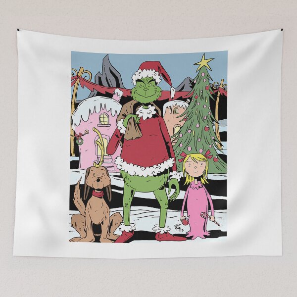 Item preview, Mischief Christmas Green Cartoon Retro designed and sold by ExcitingWright.