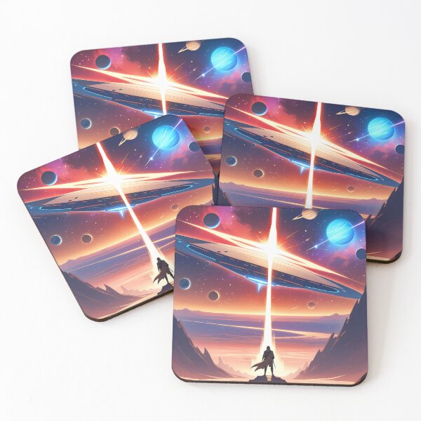 Item preview, Planets Anime Vibes Futuristic Vibrant Scenes Dynamic Elements designed and sold by ART ATTACK ZONE.