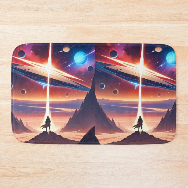 Item preview, Planets Anime Vibes Futuristic Vibrant Scenes Dynamic Elements designed and sold by ART ATTACK ZONE.