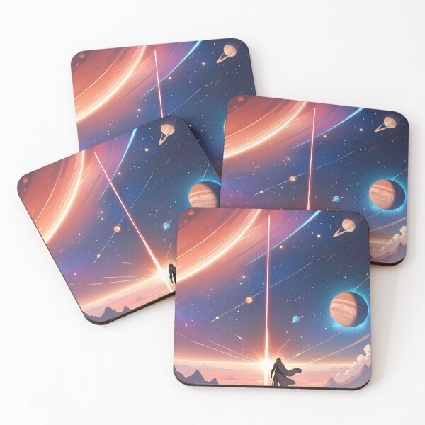 Item preview, Spaces Anime Vibes Futuristic Vibrant Scenes Dynamic Elements designed and sold by ART ATTACK ZONE.
