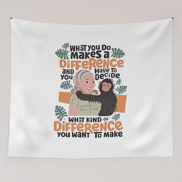 Item preview, Jane Goodall Quote Kids Three-Quarter Raglan Sleeve Baseball designed and sold by dianadouri.