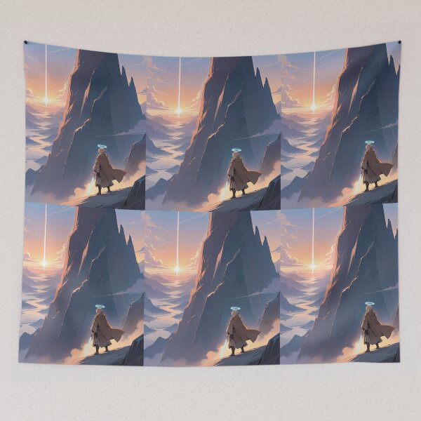 Item preview, Angel Anime Vibes Futuristic Vibrant Scenes Dynamic Elements designed and sold by ART ATTACK ZONE.