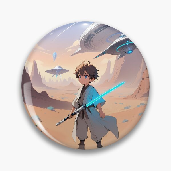 Item preview, Lightsaber Anime Vibes Futuristic Vibrant Scenes Dynamic Elements designed and sold by ART ATTACK ZONE.