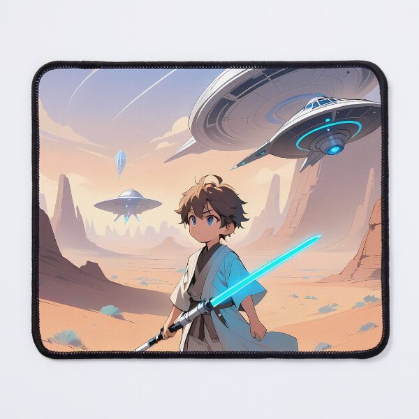 Item preview, Lightsaber Anime Vibes Futuristic Vibrant Scenes Dynamic Elements designed and sold by ART ATTACK ZONE.