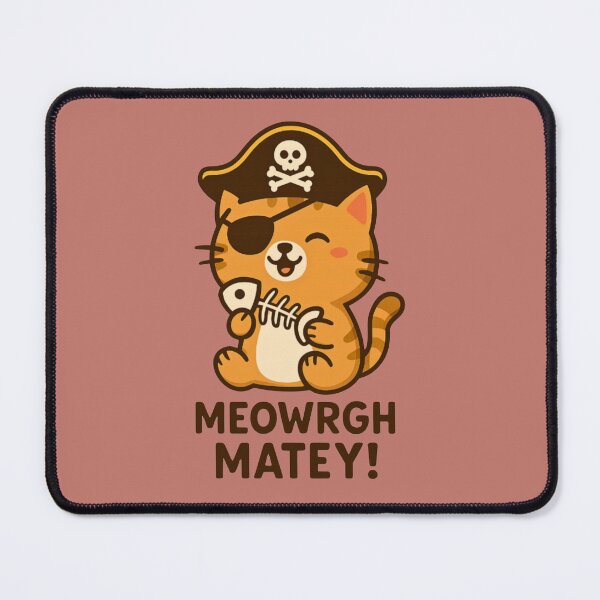 Item preview, Meowrgh Matey! – Funny Pirate Cat Cartoon Design designed and sold by Dezpro.