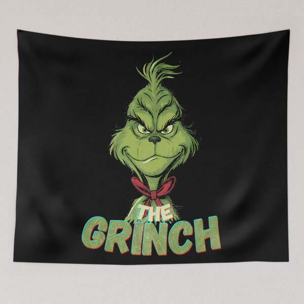 Item preview, Cartoon Mischief Christmas Green Retro designed and sold by ExcitingWright.