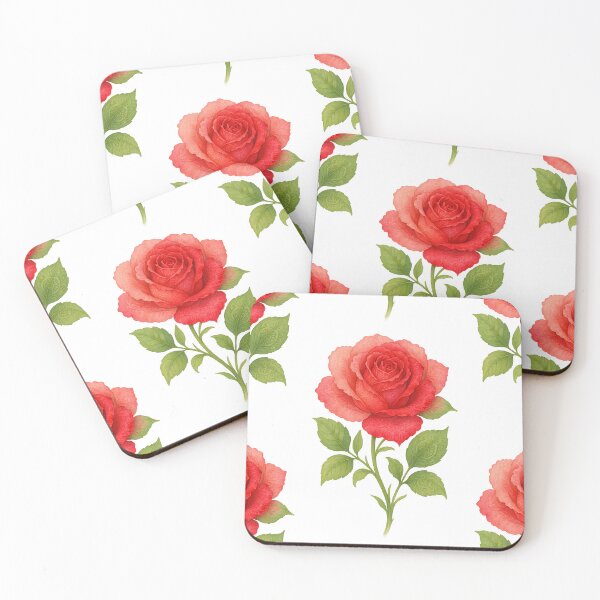 Item preview, Rose June Flower Artwork designed and sold by BrushAndBreathe.