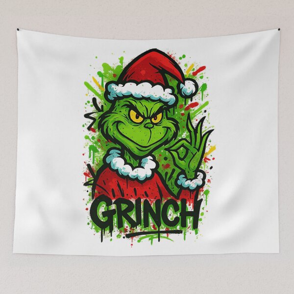 Item preview, Cartoon Green Christmas Retro Mischief designed and sold by ExcitingWright.
