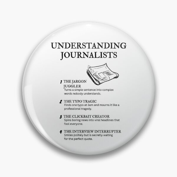 Item preview, The Many Faces of Journalists – Newsroom Humor designed and sold by PsyFlow35.
