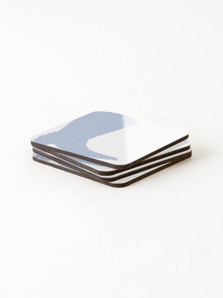 Thumbnail 4 of 5, Coasters (Set of 4), Blue Rhinestone Cowboy Boot Color designed and sold by TheIconSmith.