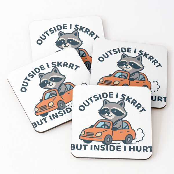 Item preview, Outside I Skrrt But Inside I Hurt designed and sold by SnorkleSupply.