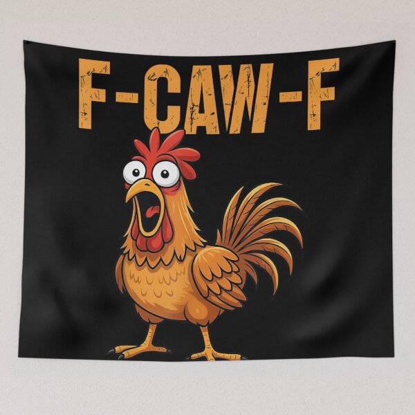Item preview, F-Caw-F Funny Chicken Humor Quote Rooster Meme T-Shirt for Men and Women designed and sold by RuperDelois.