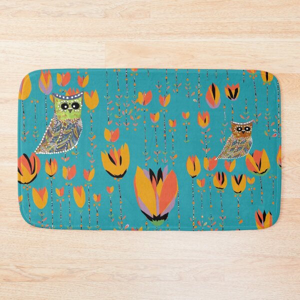 Item preview, Tulips and owls, blue style designed and sold by ZjalDesign.