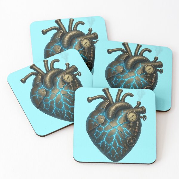 Item preview, Metal Heart | Steampunk Mechanical Heart with Electric Veins by VLF designed and sold by VitalLifeForce.