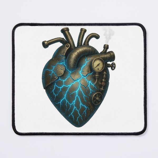 Item preview, Metal Heart | Steampunk Mechanical Heart with Electric Veins by VLF designed and sold by VitalLifeForce.